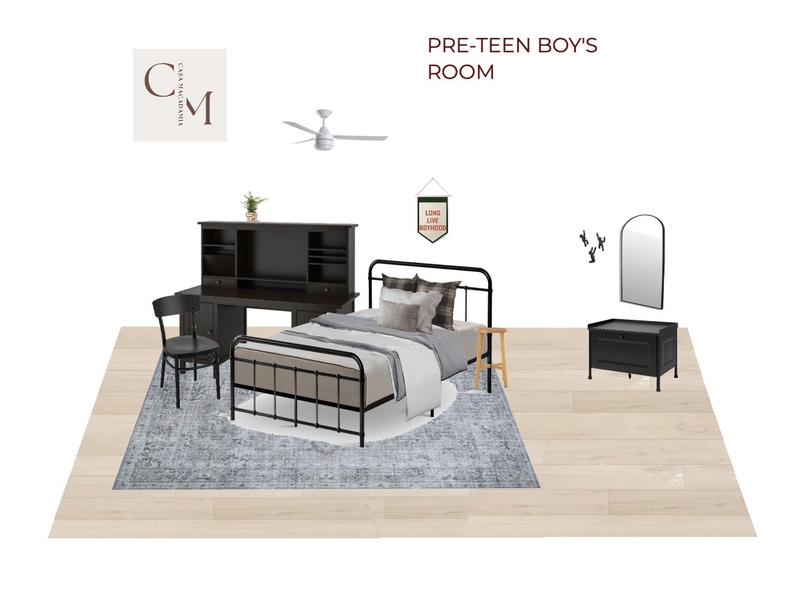 Pre-Teen Boy's Room - Traditional Rug Mood Board by Casa Macadamia on Style Sourcebook