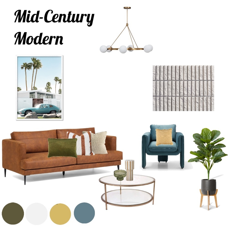 Mid-Century Modern Mood Board by anitamcrae on Style Sourcebook