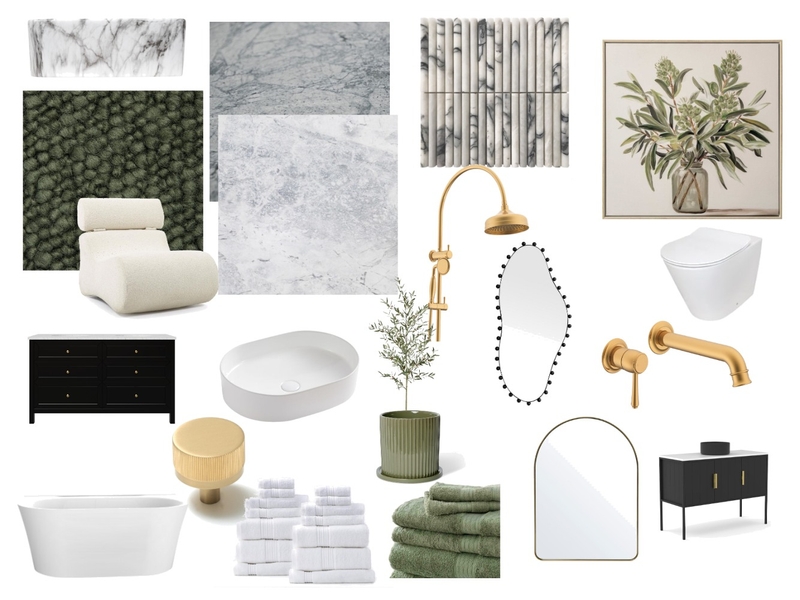 Bathroom in Sage Green Mood Board by Jackstar07 on Style Sourcebook