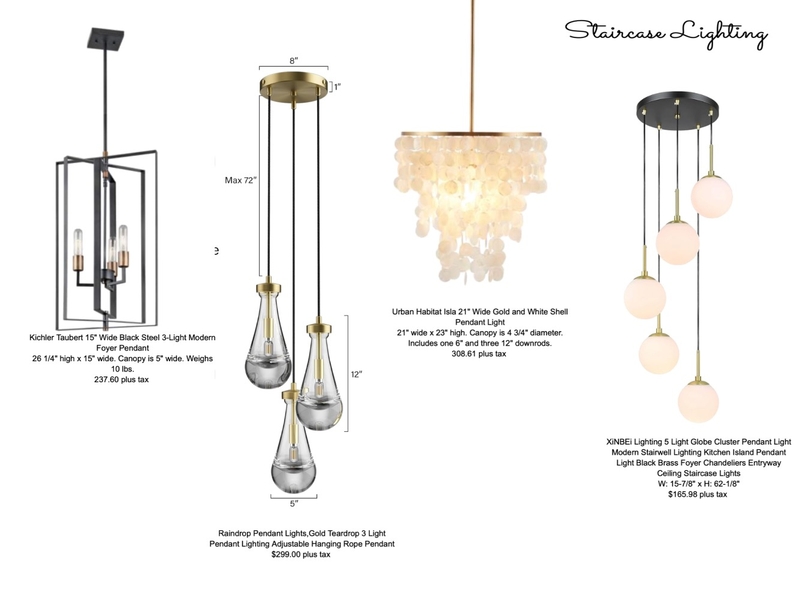 Murguia Staircase Lighting Mood Board by jackiesteward on Style Sourcebook