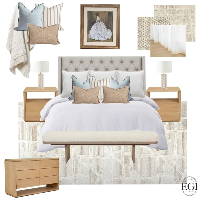 New Farm Bedroom Mood Board by Eliza Grace Interiors on Style Sourcebook