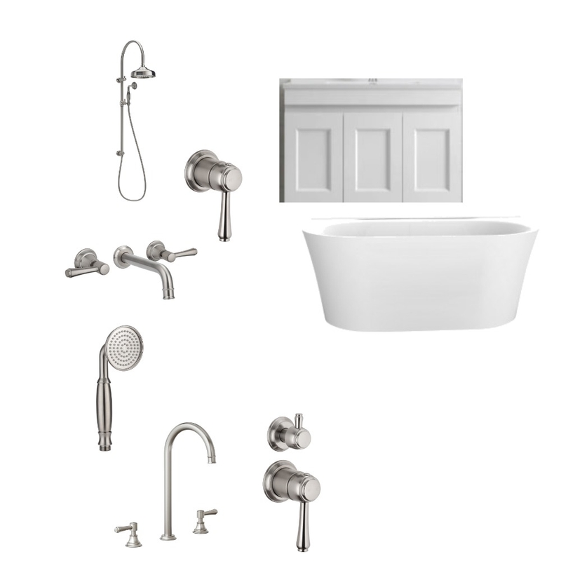 Moira Sargent's Brushed Nickel Bathroom Mood Board by kiwiandtheyank@gmail.com on Style Sourcebook