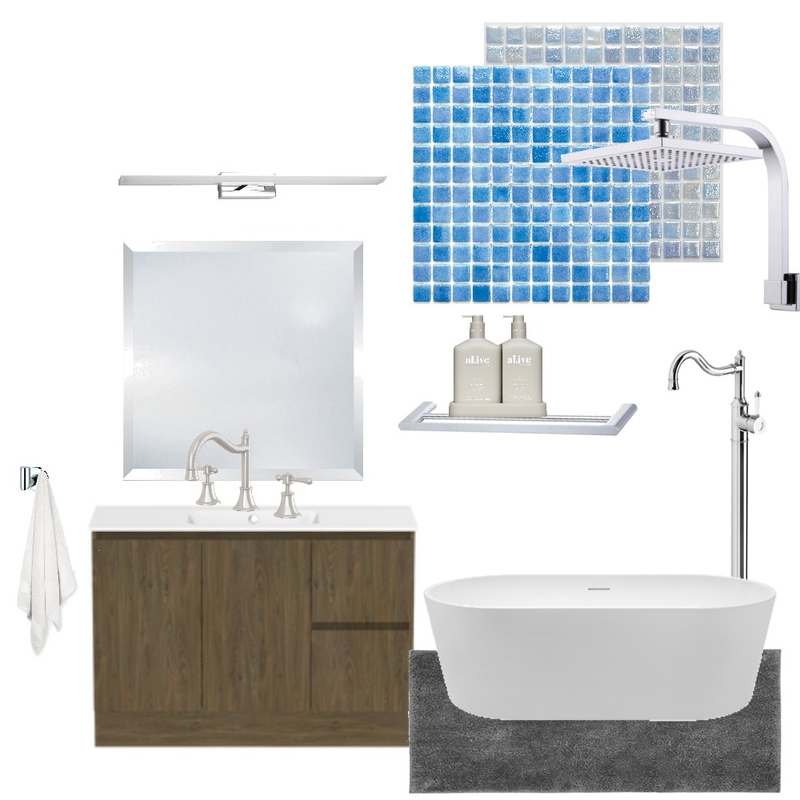 Blue Bathroom Mood Board by Amber on Style Sourcebook