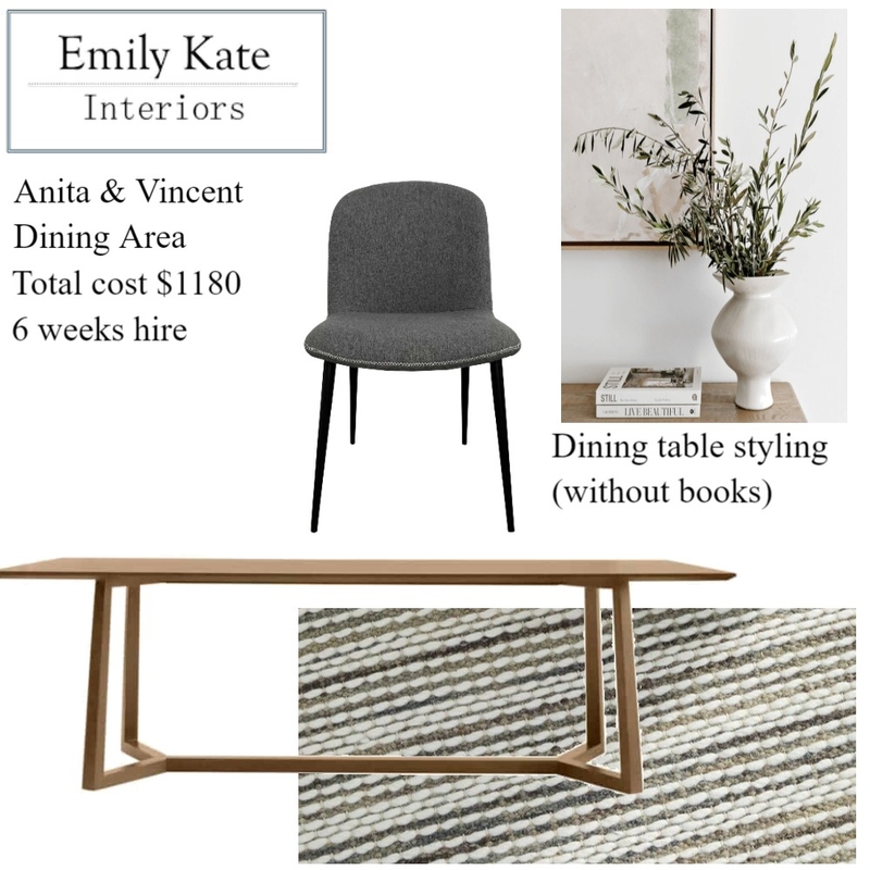 Anita & Vincent Dining Area Mood Board by EmilyKateInteriors on Style Sourcebook