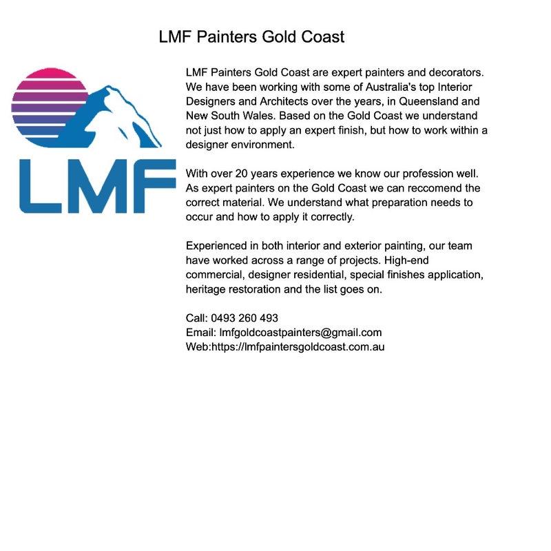 LMF Painters Gold Coast Mood Board by LMF Painters Gold Coast on Style Sourcebook