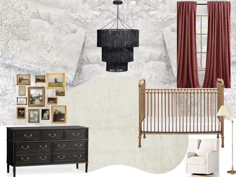 Baby girl 2 nursery wallpaper Mood Board by Rhiannon on Style Sourcebook