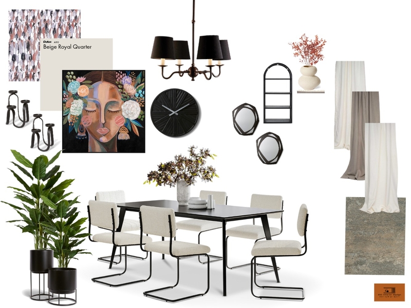 Modern Dining Room Mood Board Mood Board by Stefort on Style Sourcebook