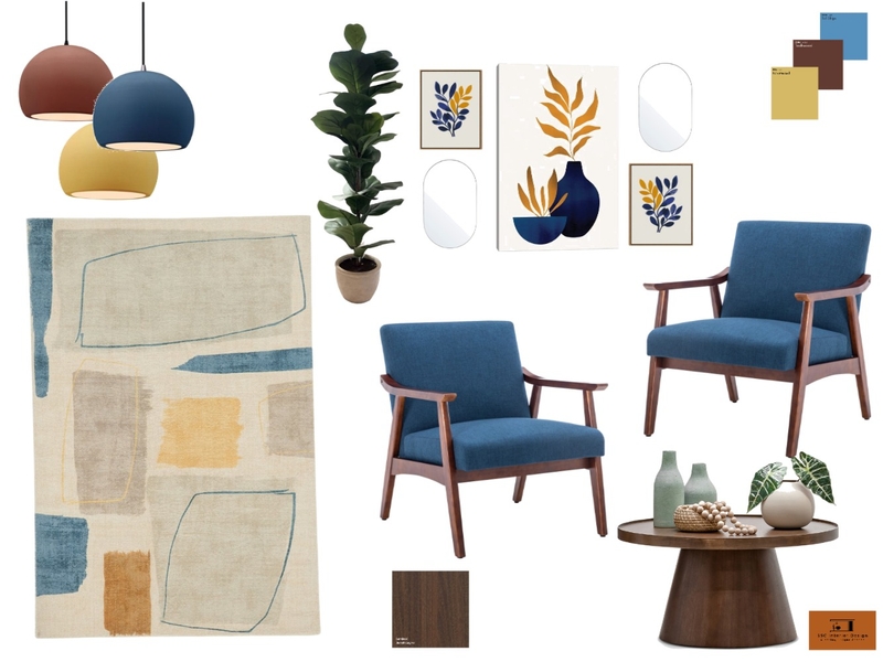 Mid-Century Modern Mood Board Mood Board by Stefort on Style Sourcebook