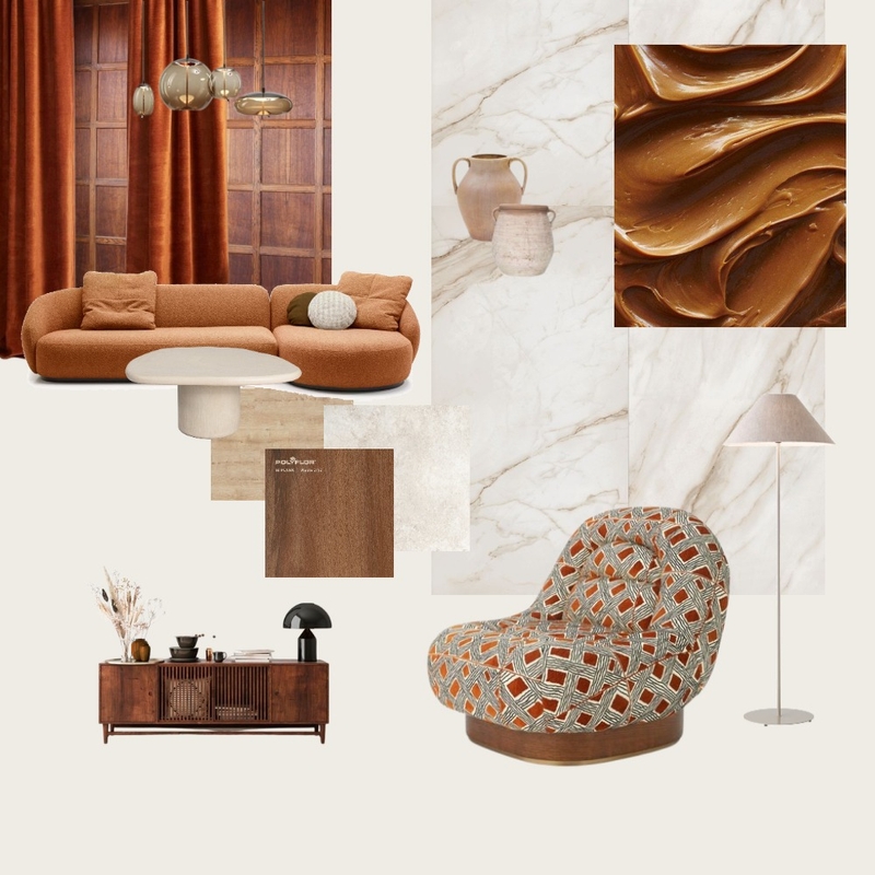 Mood board Orange Mood Board by Aleksandra Laptsevich on Style Sourcebook