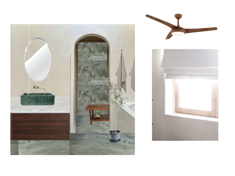 Keel Bath - Window Treatments and Wood ceilng fan Mood Board by Annacoryn on Style Sourcebook