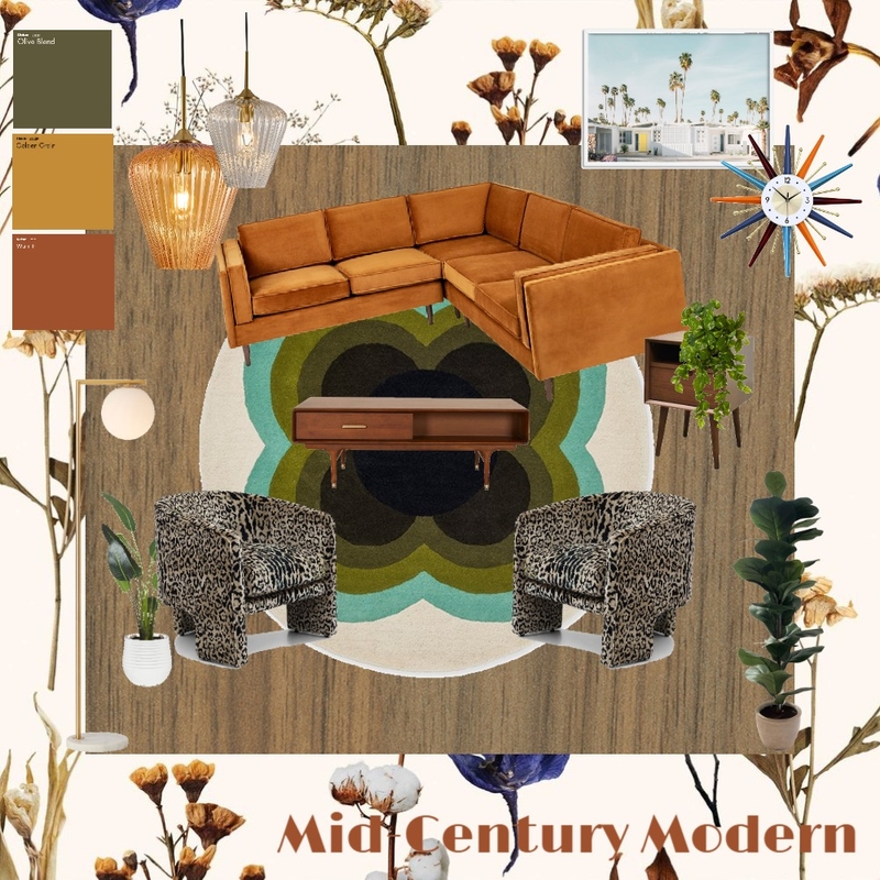 Mid Century Modern Mood Board by Shelby on Style Sourcebook