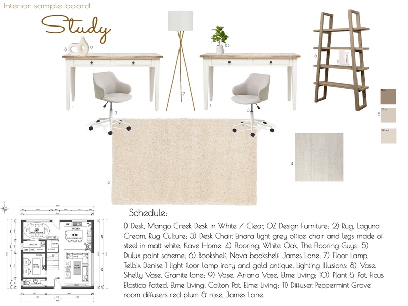 study Mood Board by MurielHayward on Style Sourcebook