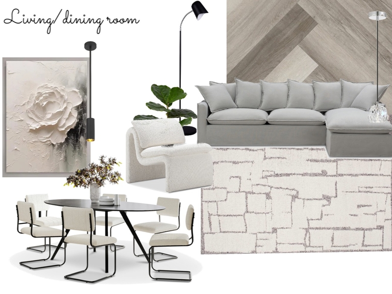 Living/dining room mood board Mood Board by victoria.khouw on Style Sourcebook