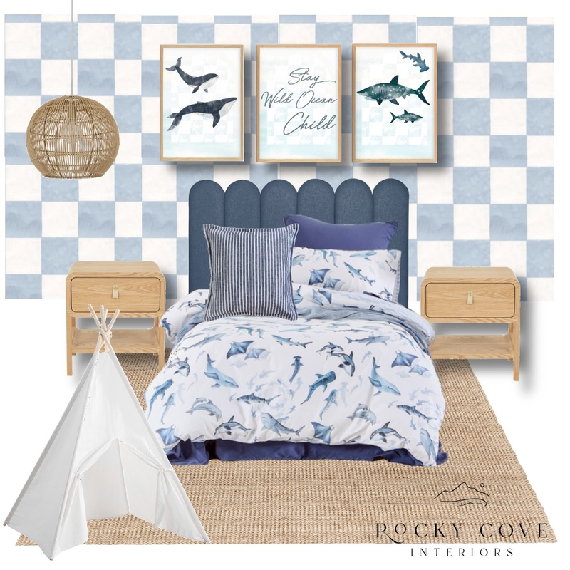 Deep Blue kids bedroom Mood Board by Rockycove Interiors on Style Sourcebook