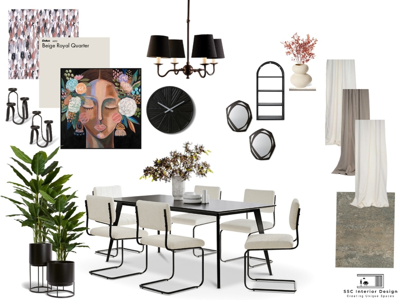 Modern Dining Room Mood Board Mood Board by Stefort on Style Sourcebook