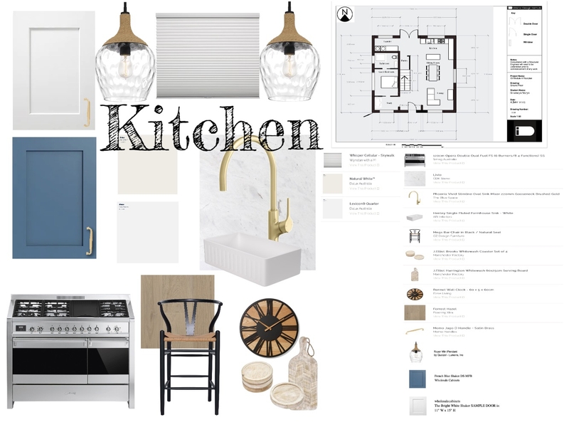 Assignment 9 Kitchen Final Mood Board by Bronwyn's Designs on Style Sourcebook