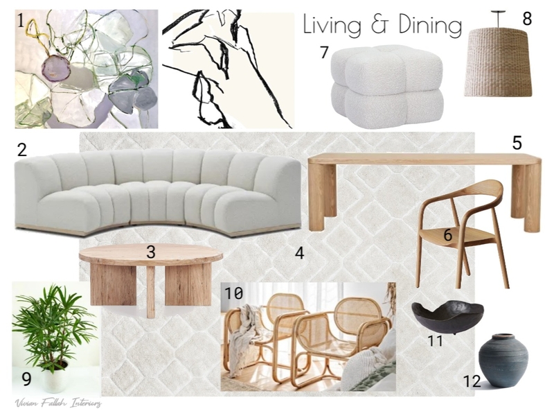 Living and Dining Sample Board Mood Board by VivianF on Style Sourcebook