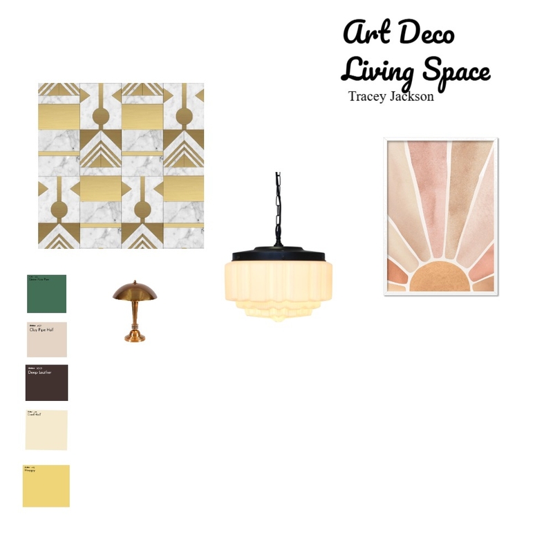 Art Deco Living Space Mood Board by trryjac on Style Sourcebook