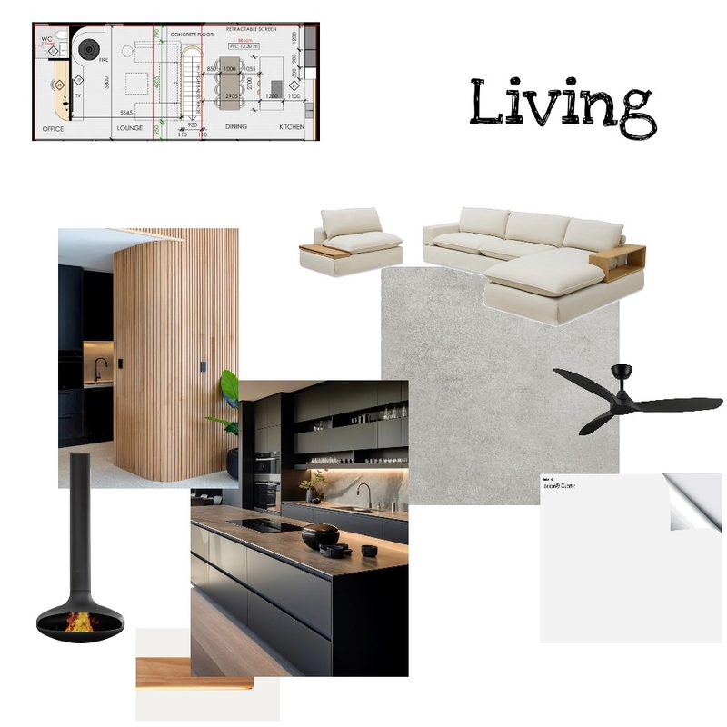 Living + Kitchen Mood Board by Nferns24 on Style Sourcebook