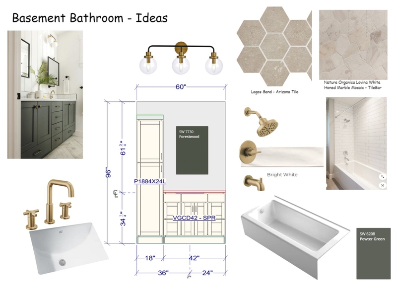 Cabin - Basement Bathroom Mood Board by SheriBauer on Style Sourcebook