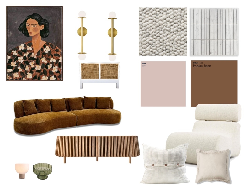 Living Room Retro Mood Board by Studio Lili on Style Sourcebook