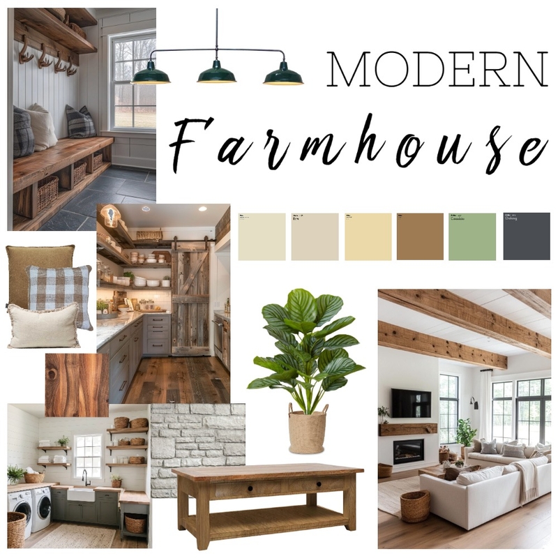 modern farmhouse design style Mood Board by Morgan Jenna Interiors on Style Sourcebook