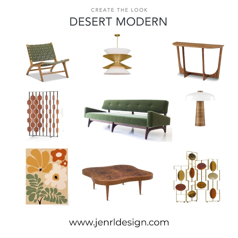 Desert Modernism I - Create the Look Mood Board by JenRL Design on Style Sourcebook