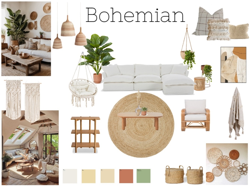 bohemian room specific mood baord Mood Board by Morgan Jenna Interiors on Style Sourcebook