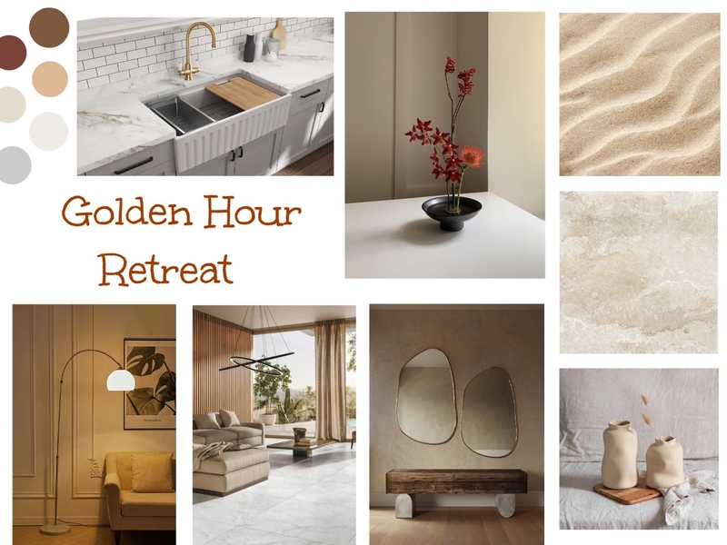 Golden Hour Retreat Mood Board by Valentina Doria on Style Sourcebook