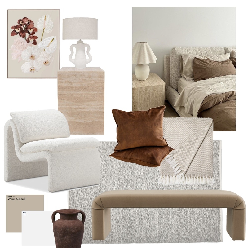 Brown Neutral Master Bedroom Mood Board by undefined on Style Sourcebook