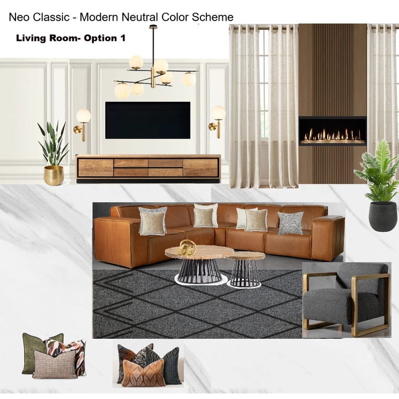 Living Room option with Tan Modular Couch Mood Board by Asma Murekatete on Style Sourcebook