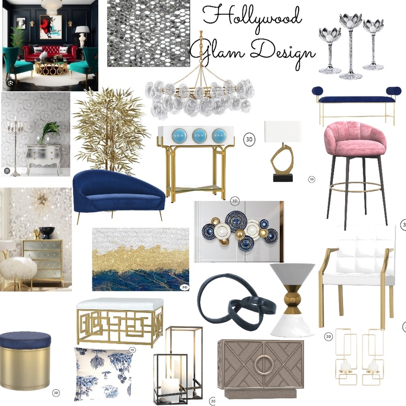 Hollywood glam mood board Mood Board by altitishereen@gmail.com on Style Sourcebook