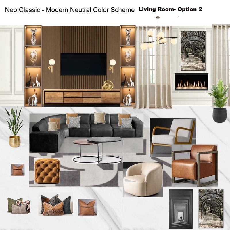 Living Room option with Grey Modular Couch Mood Board by Asma Murekatete on Style Sourcebook