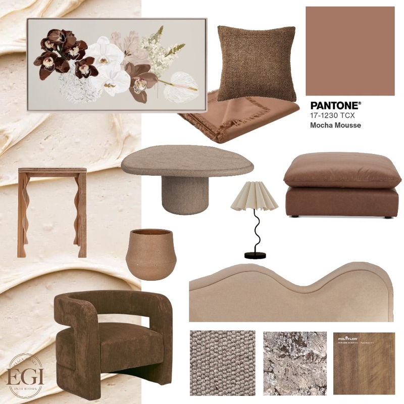 Pantone 2025 Mocha Mood Board by undefined on Style Sourcebook