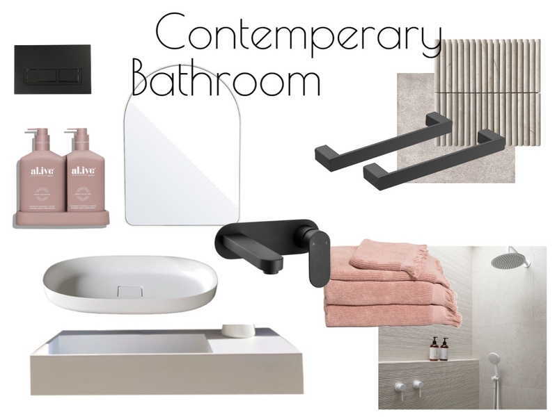 Contemperary Bathroom mood board Mood Board by rosaimports on Style Sourcebook