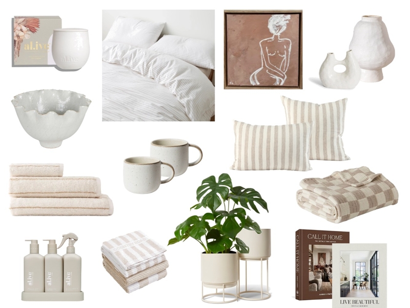 Neutral Interior Inspired Christmas Guide Mood Board by The InteriorDuo on Style Sourcebook