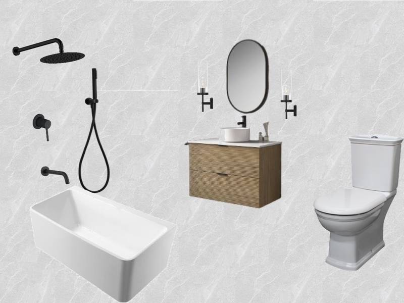 Austin Upstairs bath Mood Board by allie.jardim@gmail.com on Style Sourcebook