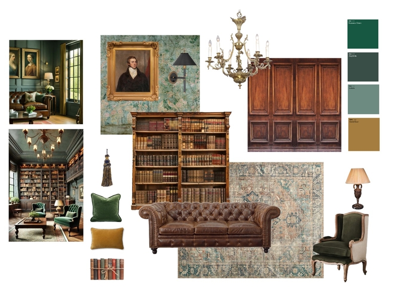 Traditional study Mood Board by tormillerdesign@mac.com on Style Sourcebook