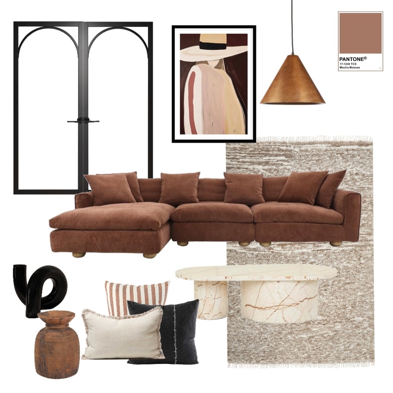 Mocha Mousse Inspired Mood Board by Rocky Cove Interiors on Style Sourcebook