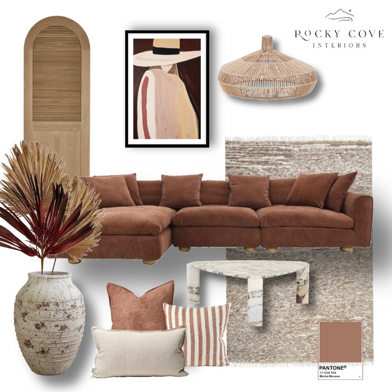 Mocha Mousse Inspired 2 Mood Board by Rocky Cove Interiors on Style Sourcebook