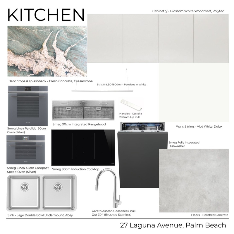 27 Laguna Avenue - Kitchen (White) Mood Board by Kathle         Study     en Holland on Style Sourcebook