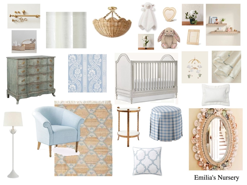 Emilia's Nursery Mood Board by caileybwright@gmail.com on Style Sourcebook