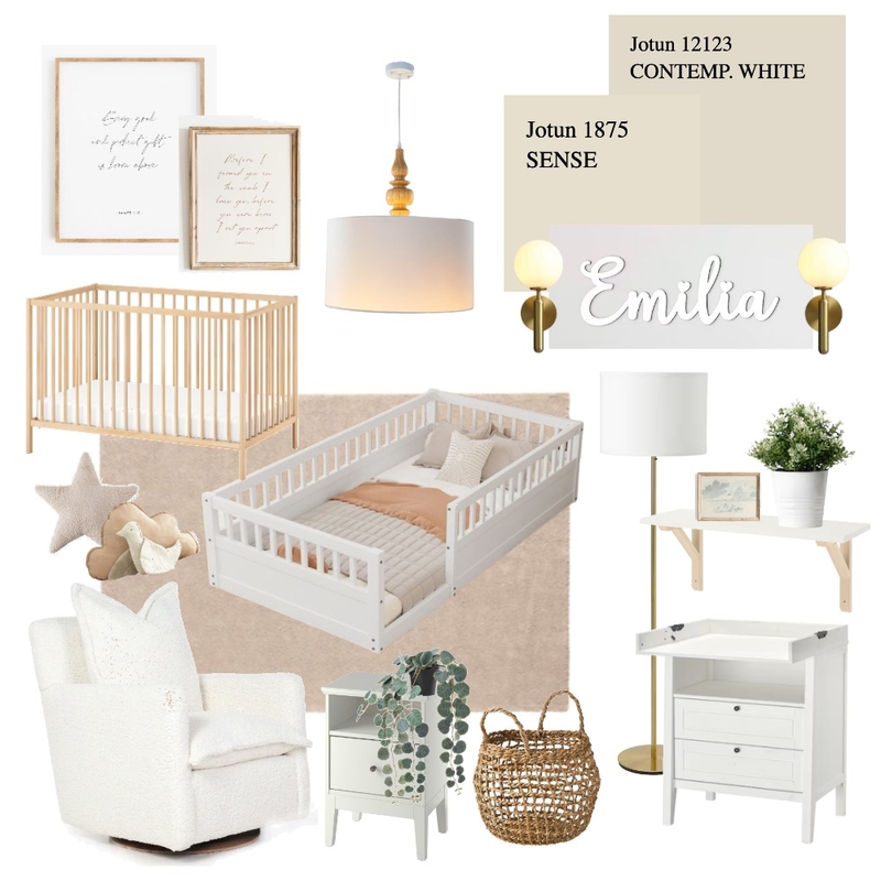 Dolly & Karim's Baby Girl Nursery Mood Board by Cammi & Co. on Style Sourcebook