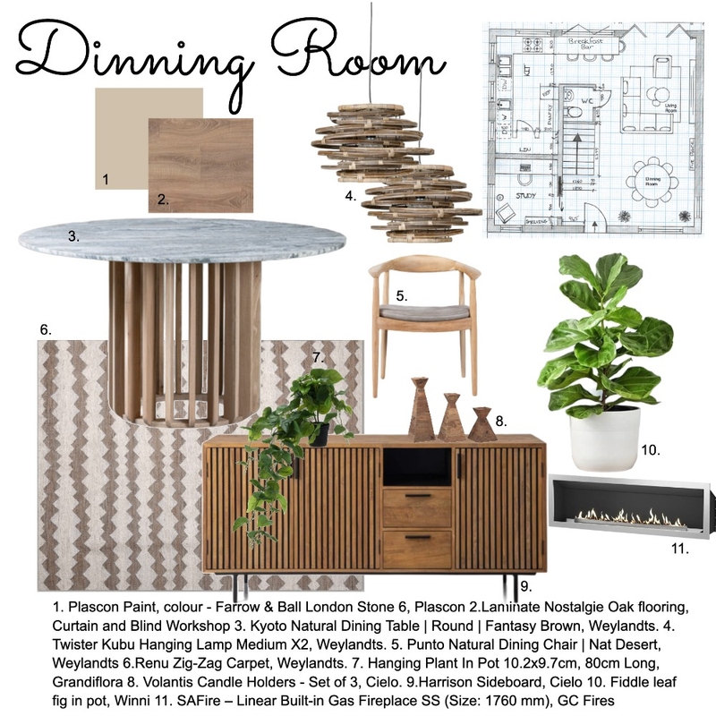 Dinning Room Mood Board by kgmakeupstars@gmail.com on Style Sourcebook