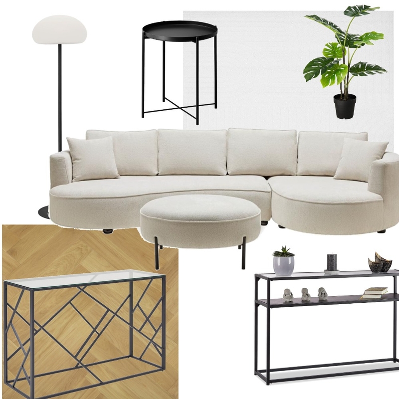 living room - black and white Mood Board by Janetg on Style Sourcebook