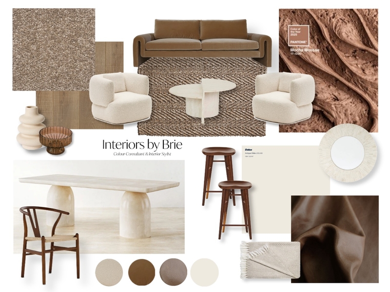 Mocha Mousse Mood Board by Interiors by Brie on Style Sourcebook