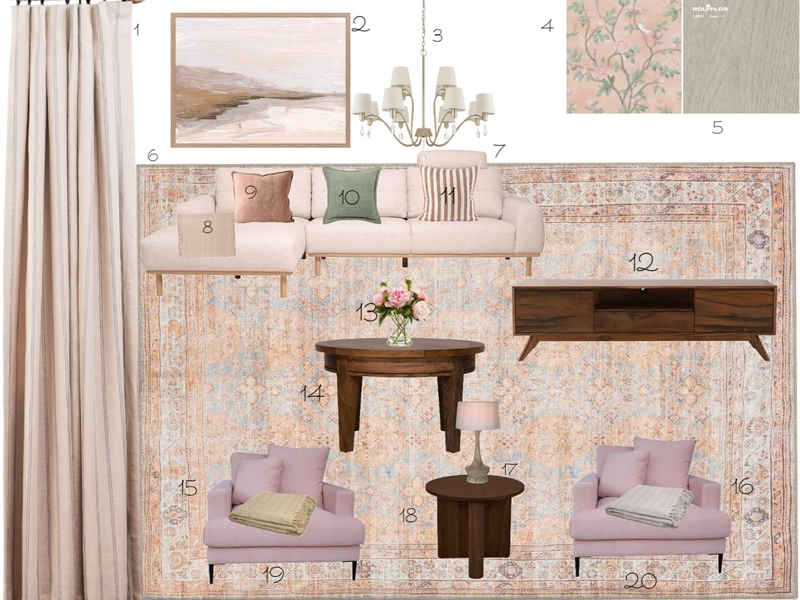 Living Area Mood Board by Ashling on Style Sourcebook