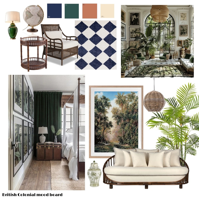 British colonial design IDI Mood Board by Chelsea Dawson on Style Sourcebook