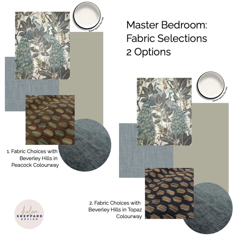 Master Bedroom Fabric Options Mood Board by Helen Sheppard on Style Sourcebook