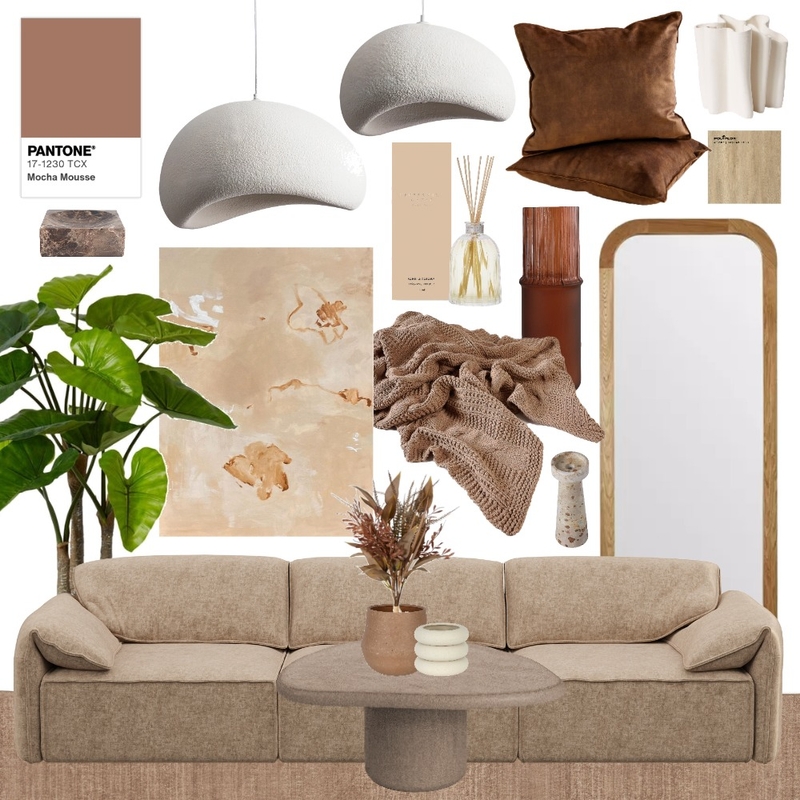 Pantone Colour of The Year 2025 - Inspired Living Room Moodboard Mood Board by Lighting Illusions on Style Sourcebook